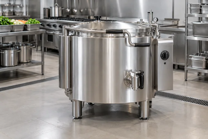 Bouilloire de cuisson · Image d'illustration de cuisines professionnelles
