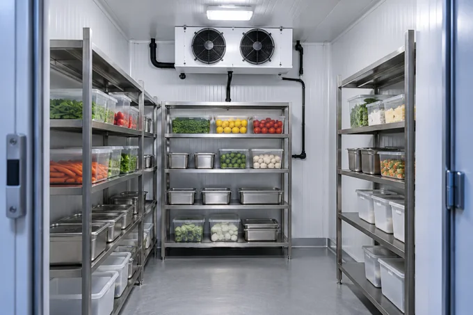 Interior de cámara positiva · Imagen ilustrativa de Frío comercial